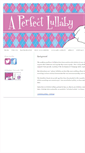 Mobile Screenshot of aperfectlullaby.com