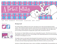 Tablet Screenshot of aperfectlullaby.com